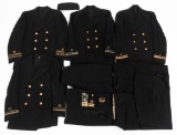 WWII US NAVY, USCG, & USMS OFFICER UNIFORM ITEMS