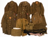 WWII US ARMY TUNICS & UNIFORM ITEMS