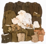 WWII US ARMY ENLISTED TUNICS & UNIFORM ITEMS