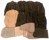 WWII US ARMY OFFICER TUNICS & TROUSERS
