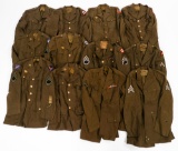 WWII US ARMY ENLISTED/NCO SERVICE TUNICS