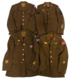 WWII US ARMY ENLISTED/NCO SERVICE TUNICS