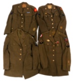 WWII US ARMY ENLISTED/NCO SERVICE TUNICS