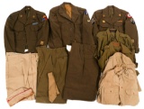WWII - KOREAN WAR US ARMY EM/NCO UNIFORM ITEMS