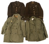 WWII US ARMY OFFICER TUNICS & M43 FIELD JACKET