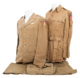 WWII US ARMY MAJOR CBI UNIFORM & BUSH JACKET