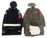 WWII US NAVY USMC & SEABEE CORPSMAN UNIFORMS