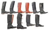 WWII US, GERMAN & BRITISH MILITARY LEATHER BOOTS