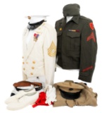 COLD WAR USMC SERVICE & MESS DRESS UNIFORMS