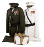 COLD WAR USMC OFFICER DRESS & SERVICE UNIFORM SETS