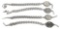 WWII GERMAN HEER GRADE 1 & 5 MARKSMANSHIP LANYARDS
