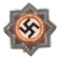 WWII GERMAN CROSS IN GOLD CLOTH BULLION EMBROIDERY