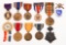 WWI - WWII US NAMED PURPLE HEART & MEDAL GROUPING