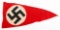WWII GERMAN NSDAP PENNANT FLAG