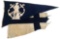 WWII BRITISH COMMODORE SHIP C.S. FLANNIGAN FLAGS