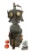 WWII GERMAN M38 GAS MASK WITH CANISTER & PONCHO