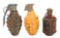 WWII US MkII HE, TRAIN. & JAPANESE TYPE 97 GRENADE