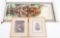 19th C. JAPANESE TINTED PHOTOS & HANGING SCROLL