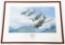 WWII US 56th FIGHTER GROUP SIGNED LITHOGRAPH