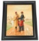 R. HALBERT FRENCH OFFICER OIL ON BOARD PAINTING