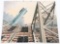 GLENN SKIDMORE USS SHENANDOAH OIL PAINTING