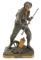 FRENCH NAVY BRONZE STATUE by BRADLEY & HUBBARD