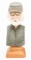 HAND PAINTED & CARVED WOODEN CONFEDERATE BUST