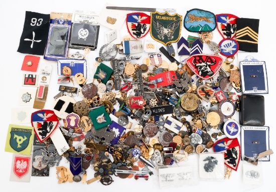 WWI - COLD WAR US & EUROPEAN MILITARY INSIGNIA
