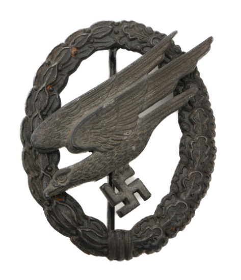 WWII GERMAN FALLSCHIRMJAGER BADGE by ASSMANN