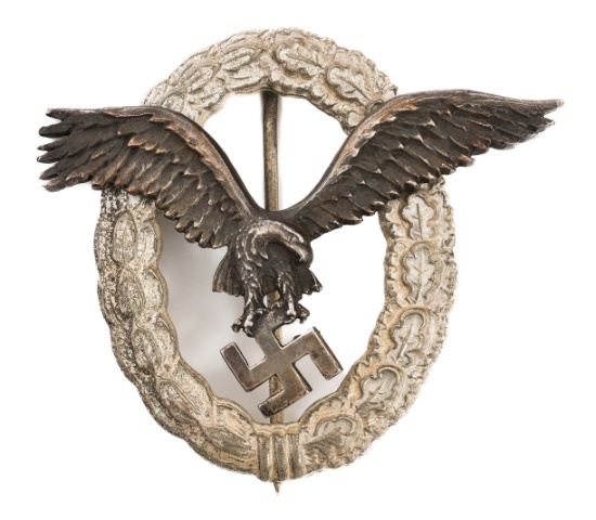 WWII GERMAN LUFTWAFFE PILOT BADGE by JUNCKER