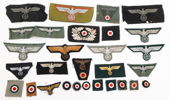 WWII GERMAN HEER & KRIEGSMARINE EAGLES & COCKADES