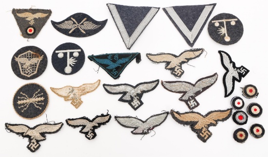 WWII GERMAN LUFTWAFFE BREAST EAGLES & COCKADES