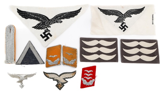 WWII GERMAN LUFTWAFFE RANKS, PATCHES & INSIGNIA