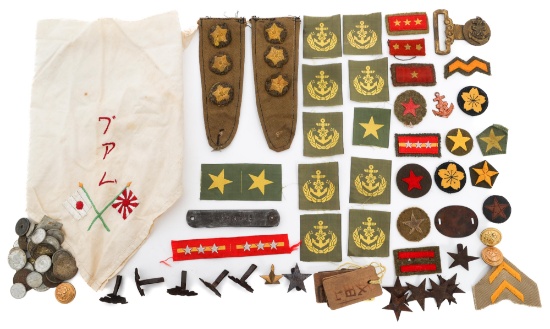 WWII IMPERIAL JAPANESE INSIGNIA, RANKS & BUTTONS