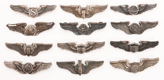 WWII USAAF 3" QUALIFICATION WINGS
