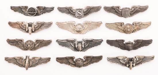 WWII USAAF 3" QUALIFICATION WINGS
