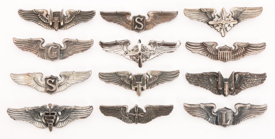 WWII USAAF 3" QUALIFICATION WINGS