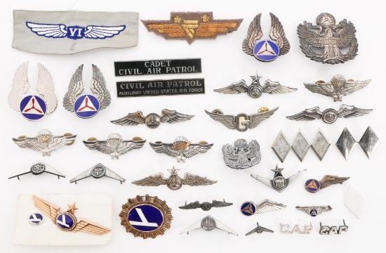 COLD WAR US ARMY & AIR FORCE BADGES & CAP INSIGNIA