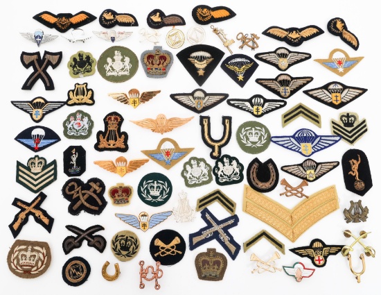 20th C. FRENCH & RHODESIAN JUMP WINGS & INSIGNIA