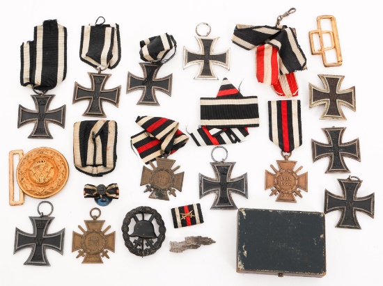 WWI IMPERIAL GERMAN IRON CROSS & OFF. BELT BUCKLE