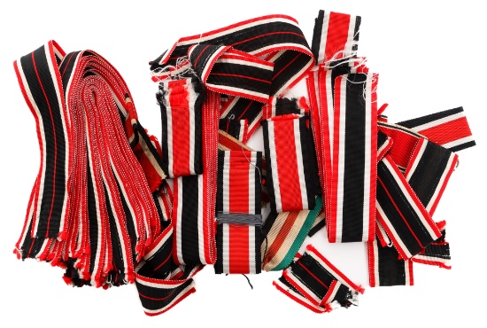WWII GERMAN WAR MERIT, IRON CROSS MEDAL RIBBONS