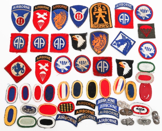 WWII - COLD WAR US JUMP WINGS & AIRBORNE PATCHES