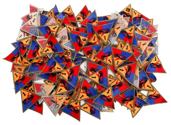 WWII US ARMY ARMORED DIVISION SHOULDER PATCHES