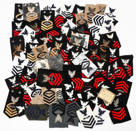 WWII - CURRENT USN PETTY OFFICER RANK PATCHES