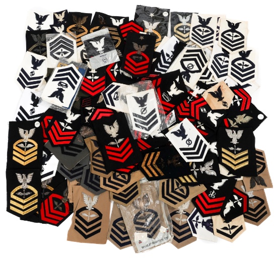 WWII - CURRENT USN PETTY OFFICER RANK PATCHES