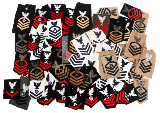 WWII - CURRENT USN PETTY OFFICER RANK PATCHES