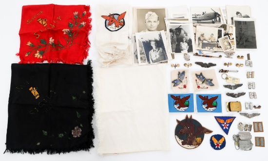 WWII USAAF 4th TC SQUADRON PILOT NAMED GROUPING