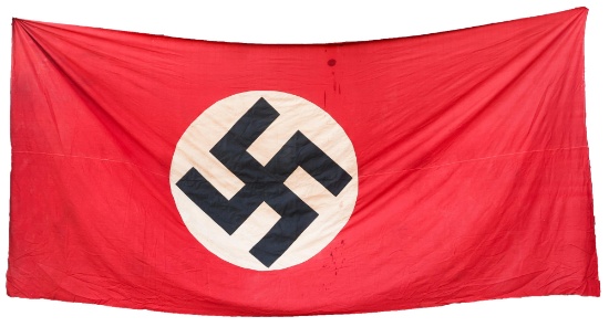 WWII GERMAN NSDAP BUILDING BANNER