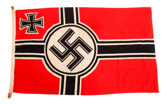 WWII GERMAN KRIEGSMARINE BATTLE FLAG