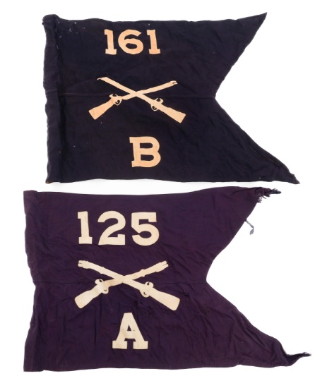 WWII US ARMY 161st & 125th IR GUIDON FLAG